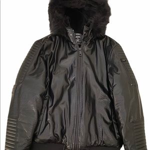 UCXX Luxe Co. Arctic Climate Fur Leather Jacket
